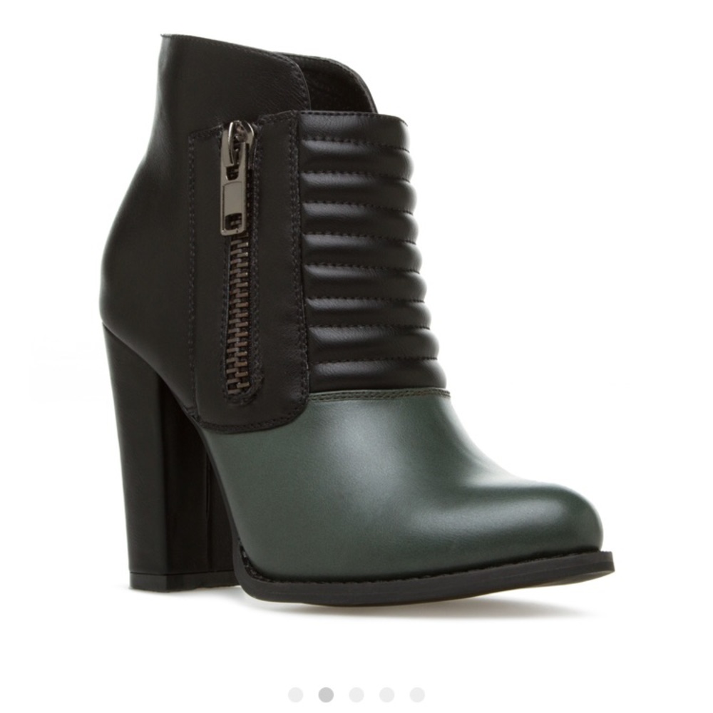 Beau+Ashe Stoosh Ankle Boots with Stack Heel